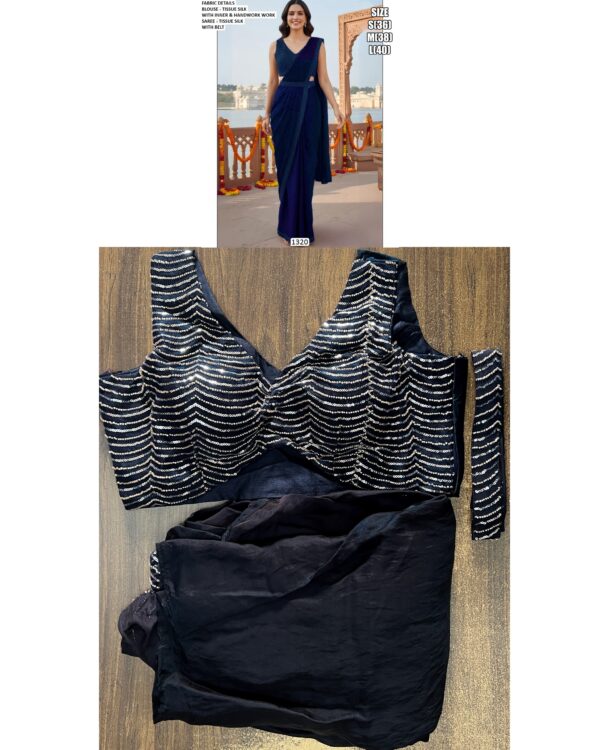 Grace Meets Glamour In This Ethereal Ready To Wear Sarees Adorned With Exquisite Handwork