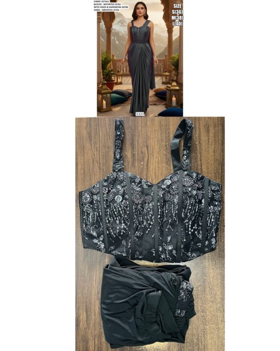 Grace Meets Glamour In This Ethereal Ready To Wear Sarees Adorned With Exquisite Handwork