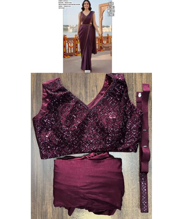 Grace Meets Glamour In This Ethereal Ready To Wear Sarees Adorned With Exquisite Handwork