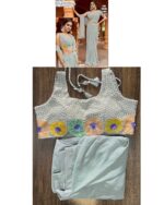 Unveiling Our Latest Collection : A Ready To Wear Elegant Party Saree With Blouse!