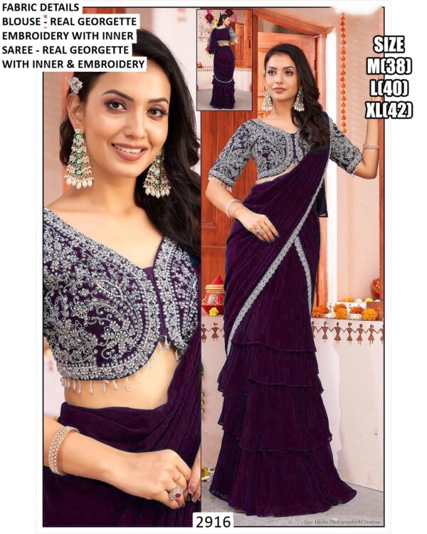 Shop One Minute Ready To Wear Sarees With Perfect Pleats And Matching Readymade Blouses