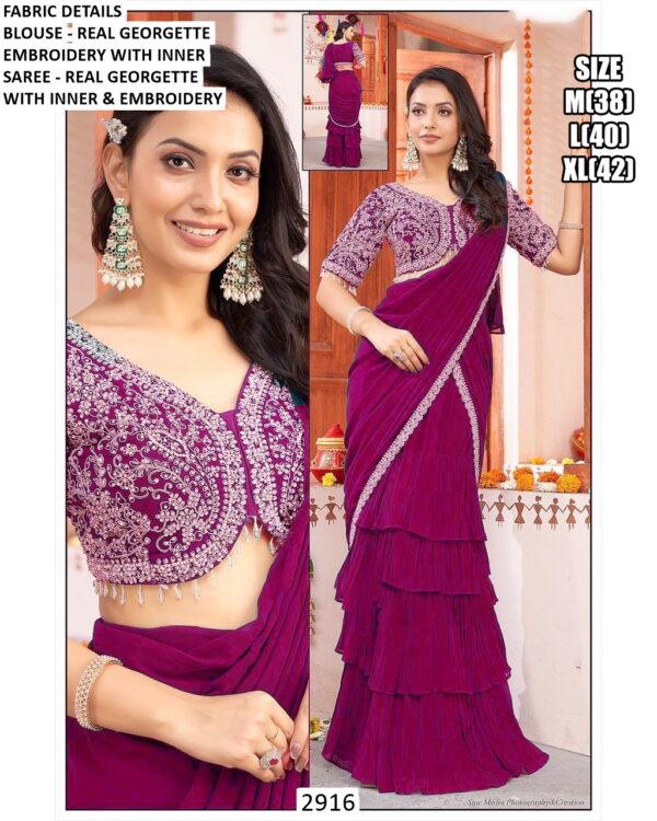 Shop One Minute Ready To Wear Sarees With Perfect Pleats And Matching Readymade Blouses