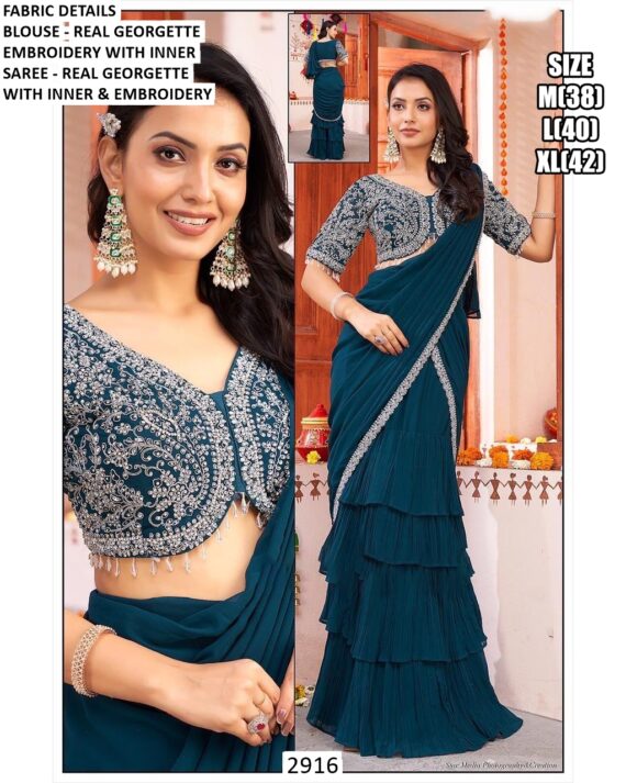 Shop One Minute Ready To Wear Sarees With Perfect Pleats And Matching Readymade Blouses