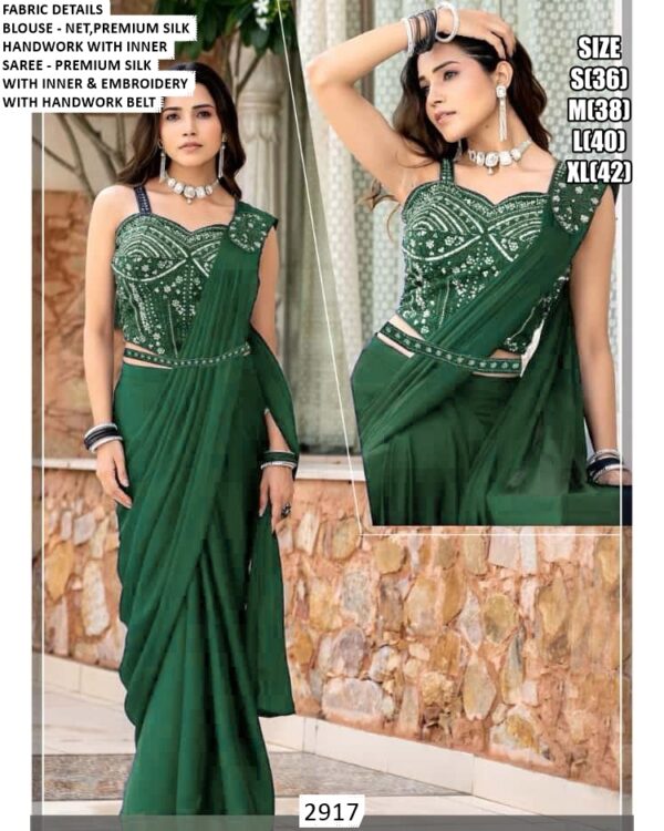 Shop One Minute Ready To Wear Sarees With Perfect Pleats And Matching Readymade Blouses