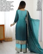 Double Shaded Full-Stitched Heavy Designer Chinon Silk Pakistani Salwar Kameez Suits