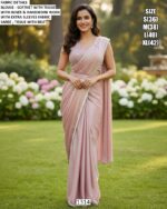 Slip Into Elegance With This Ready To Wear Saree, Pre-Stitched And Paired With A Blouse