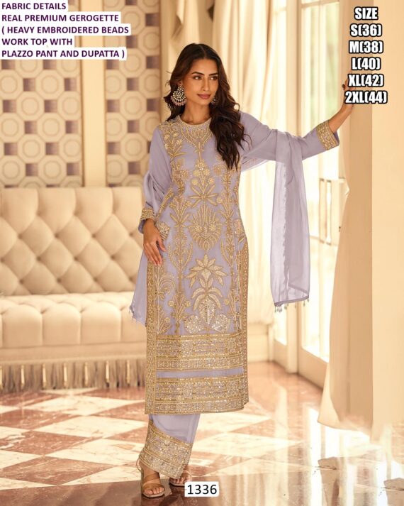 Heavy And Weird Designer Real Premium Georgette Elegance Wedding Suits For Women