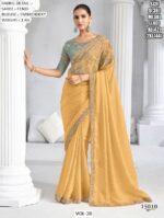 Luxury Party Wear Heavy Designer Un-Stitched Blouse With Sarees Make Your Look Perfact