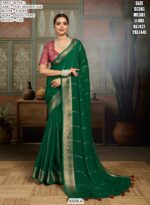 Stunning Bamber Silk Sarees Featuring Digital Print Work Perfact For Special Occasions