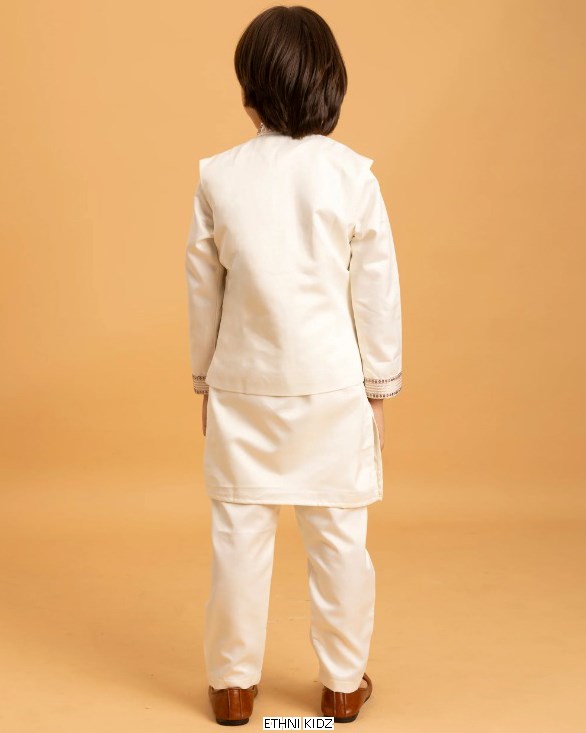 Let Your Little Prince Shine Bright In Our Stylish Kurta With Pant And Koti Collection 2025