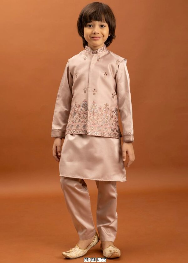Let Your Little Prince Shine Bright In Our Stylish Kurta With Pant And Koti Collection 2025