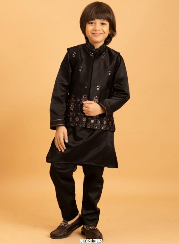 Let Your Little Prince Shine Bright In Our Stylish Kurta With Pant And Koti Collection 2025