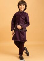 Let Your Little Prince Shine Bright In Our Stylish Kurta With Pant And Koti Collection 2025