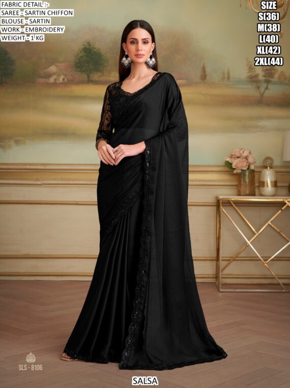 Appealing Embroidered Georgette Traditional Wedding Wear Sarees In Different Colours!!