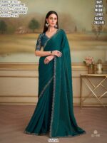 Appealing Embroidered Georgette Traditional Wedding Wear Sarees In Different Colours!!