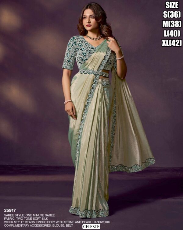Shop From Our Latest Collection Of Party Wear Drape Fit Sarees (Ready To Wear One Minute Sarees)