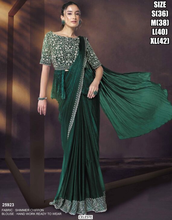 Shop From Our Latest Collection Of Party Wear Drape Fit Sarees (Ready To Wear One Minute Sarees)