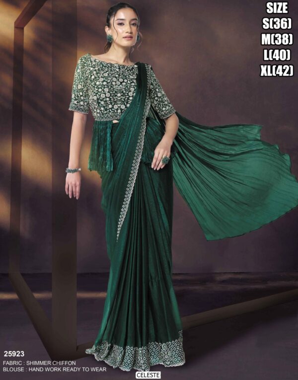 Shop From Our Latest Collection Of Party Wear Drape Fit Sarees (Ready To Wear One Minute Sarees)