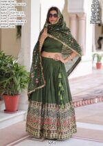 Glamorous Sequins Embroidery Designer Vichitra Silk For Luxurious Wedding Look Lehenga Choli