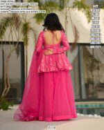 Silk Organza Casual Style Readymade Salwar Kameez In Four Colours With Digital Floral Work