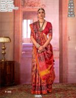 Patola Luxury Sarees - Exiquisite Pure P.V Silk Un-Stitched Saree With Blouse