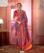 Patola Luxury Sarees - Exiquisite Pure P.V Silk Un-Stitched Saree With Blouse
