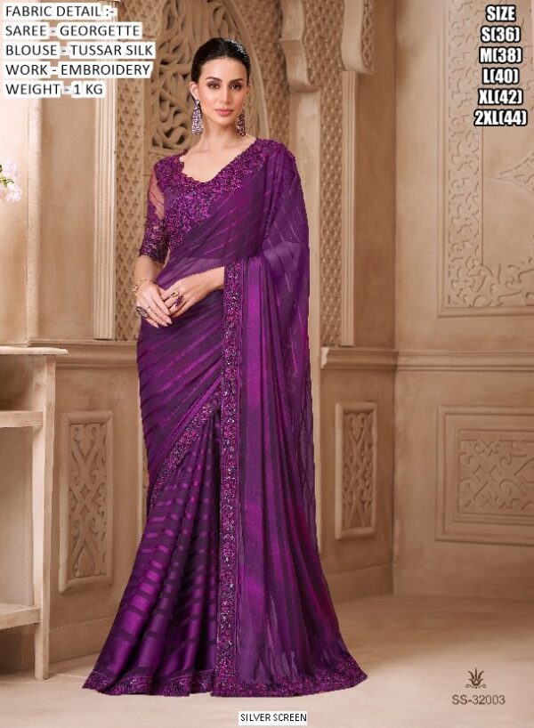 Special New Party Wear Sarees Launch! Most Beautiful Look Designer Un-Stitched Saree With Blouse