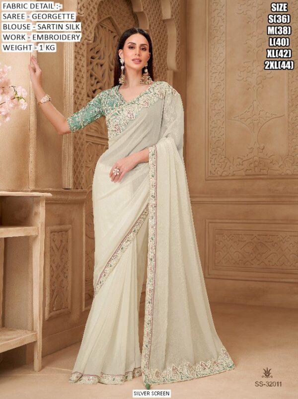 Special New Party Wear Sarees Launch! Most Beautiful Look Designer Un-Stitched Saree With Blouse