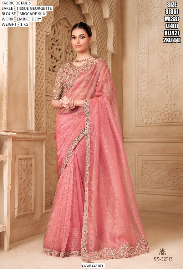 Special New Party Wear Sarees Launch! Most Beautiful Look Designer Un-Stitched Saree With Blouse