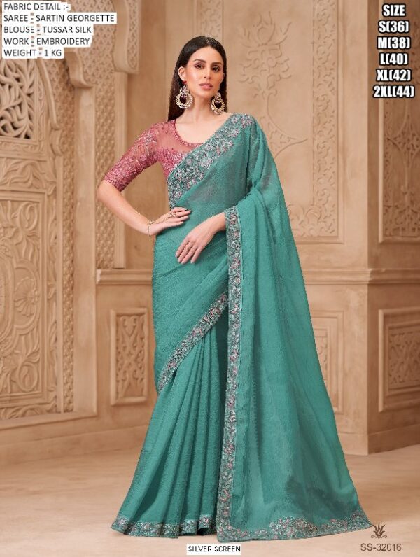 Special New Party Wear Sarees Launch! Most Beautiful Look Designer Un-Stitched Saree With Blouse