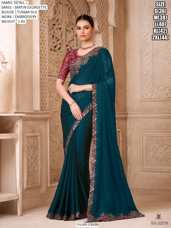 Special New Party Wear Sarees Launch! Most Beautiful Look Designer Un-Stitched Saree With Blouse