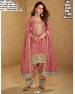 Buy Ready To Wear Embroidered Simar Silk Punjabi Patiyala Style Salwar Suit With Dupatta