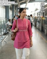 Women's Regular And Office Wear Heavy Rayon Classic Embroidery Work Tunic Tops