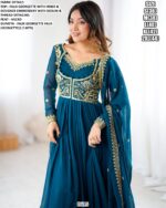 Faux Georgette Beautifully Designer Party Wear Anarkali Dress With Dupatta (Two-Piece Catalogue)