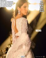 Pure Net Fabric Heavy Embroidery With Diamond Work Lehenga Cholis Best Collection For Brides