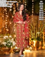 Elevate Your Everyday Attire With These Heavy Digital Printed Muslin Kurti Set And Dupatta