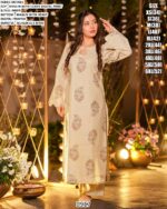 Elevate Your Everyday Attire With These Heavy Digital Printed Muslin Kurti Set And Dupatta