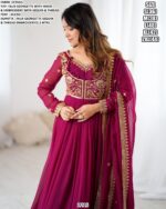 Faux Georgette Beautifully Designer Party Wear Anarkali Dress With Dupatta (Two-Piece Catalogue)