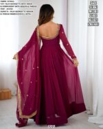 Faux Georgette Beautifully Designer Party Wear Anarkali Dress With Dupatta (Two-Piece Catalogue)