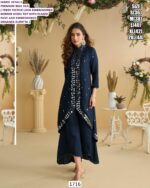 Premium Real Silk Festive Look Readymade Cord Set With Embroidered Mirror Work