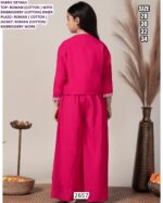 Shop Latest Kid's Indo-Western Dresses In Roman Fabric With Beautiful Embroidery Work!