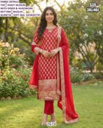 Buy Heavy Muslin Indian-Pakistani Readymade Three-Piece Party Wear Salwar Kameez Suits