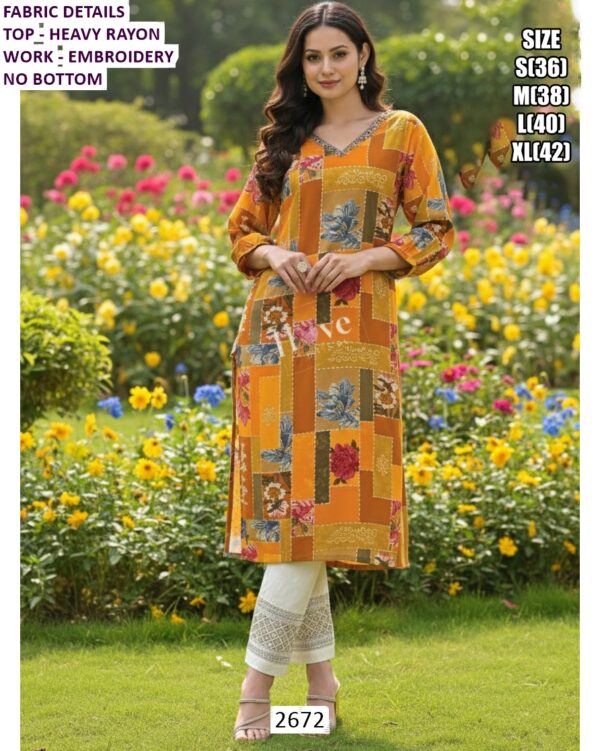 Women's Casual And Everyday Wear Collection In Heavy Rayon And Cotton Fabric