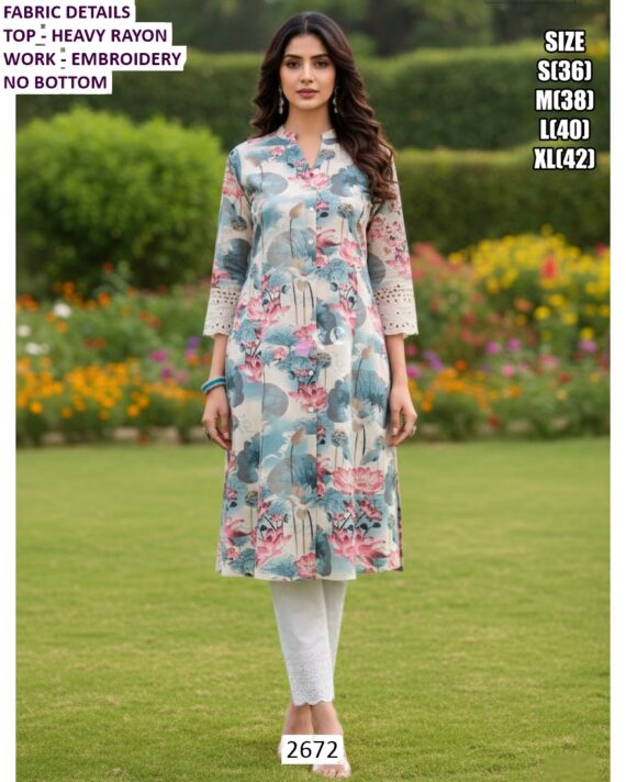 Women's Casual And Everyday Wear Collection In Heavy Rayon And Cotton Fabric