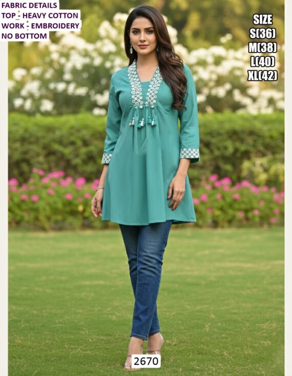 Women's Casual And Everyday Wear Collection In Heavy Rayon And Cotton Fabric