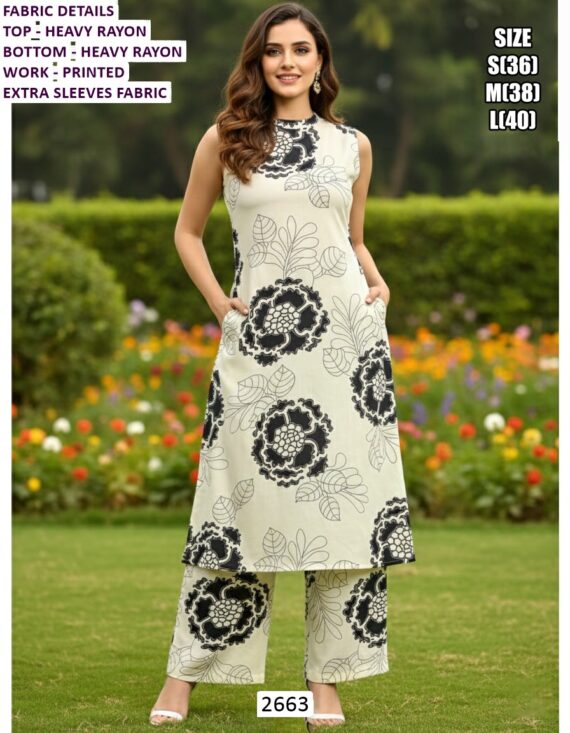 Heavy Rayon And Attractive Designer Daily Wear Kurti Sets Perfect For Everyday Looks