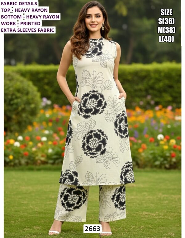 Heavy Rayon And Attractive Designer Daily Wear Kurti Sets Perfect For Everyday Looks
