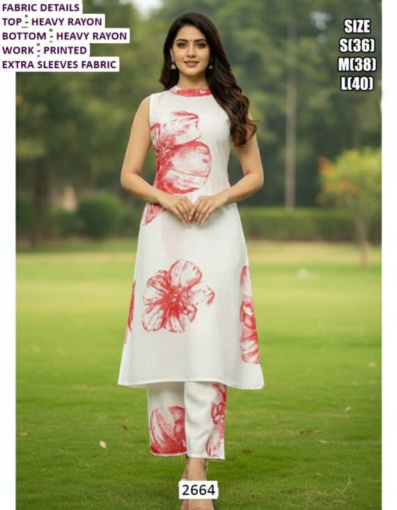 Heavy Rayon And Attractive Designer Daily Wear Kurti Sets Perfect For Everyday Looks