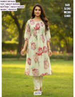 Heavy Rayon And Attractive Designer Daily Wear Kurti Sets Perfect For Everyday Looks