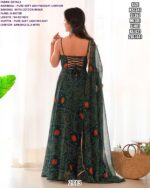 Soft Chiffon Anarkali Gown And Dupatta With Traditional Bandhani Prints (Ethnic Sets For Women)